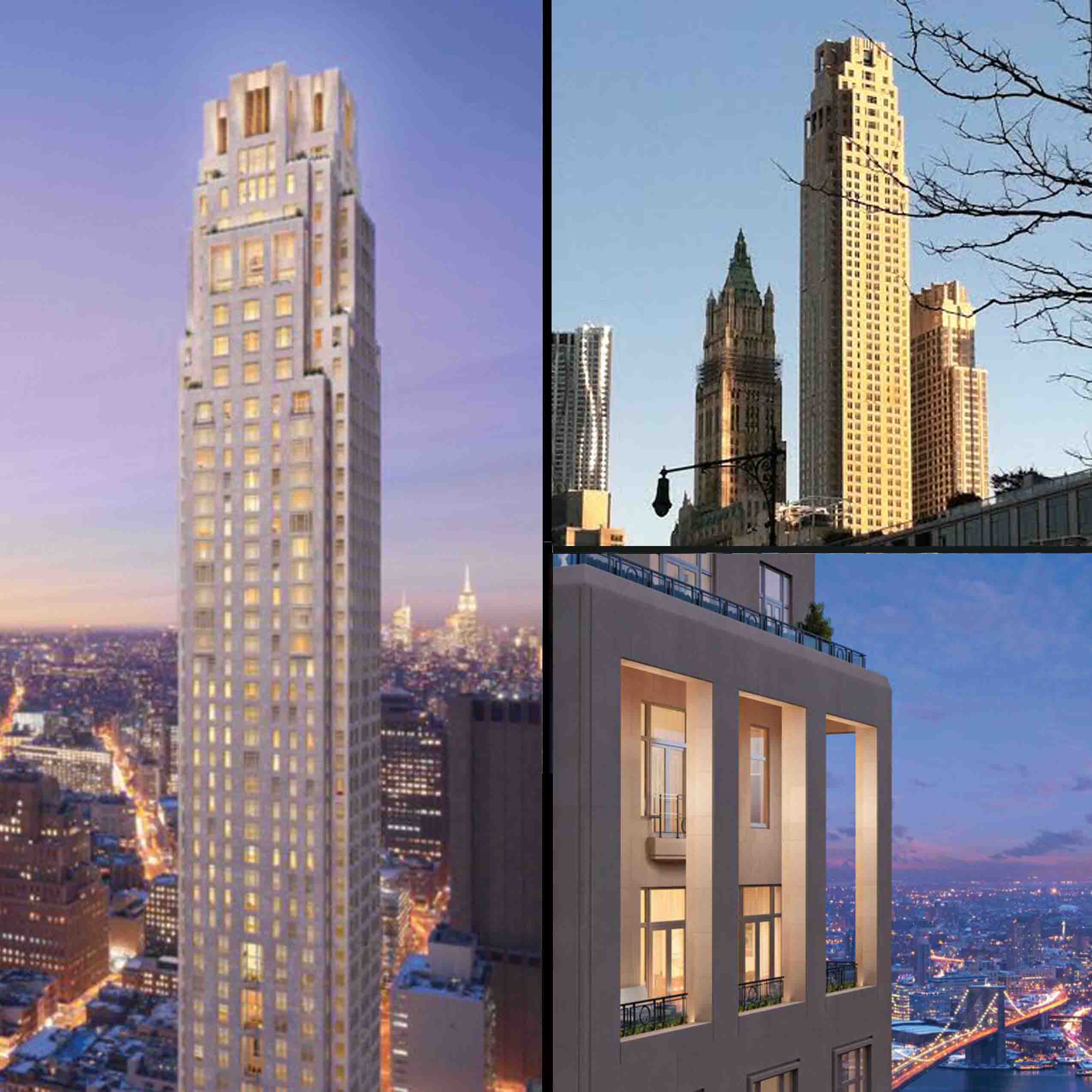 30 park place, robert a.m. stern, ramsa, robert stern, woolworth building, 15 central park west, four seasons, 30 park place rendering, 30 park place construction, 30 park place exterior, new york architecture, nyc skyscrapers, luxury residential, residential skyscraper, new york's super-slenders, slender skyscrapers