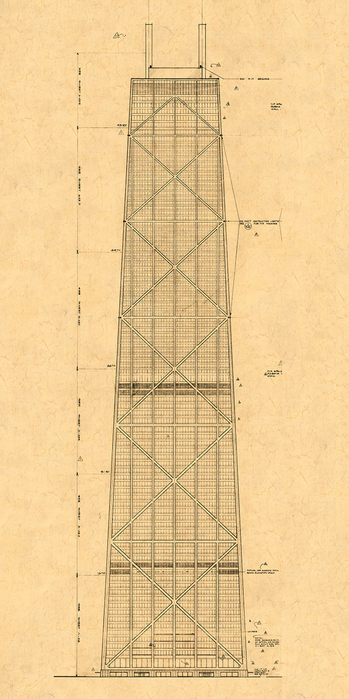 hancock building drawing